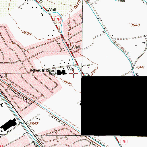 Topographic Map of Socorro Fire Department, TX