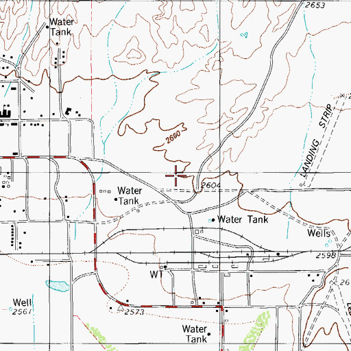 Topographic Map of Presidio County Volunteer Fire Department, TX