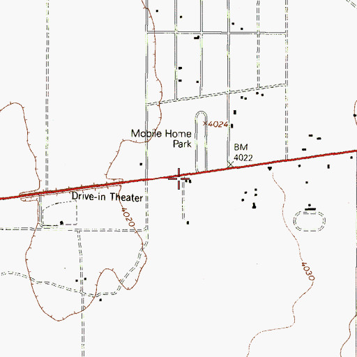 Topographic Map of Montana Vista Fire Rescue Station 1, TX