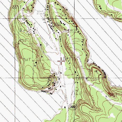 Topographic Map of Lake Palo Pinto Volunteer Fire Department, TX