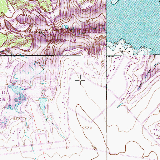 Topographic Map of Lake Arrowhead Volunteer Fire Department Station A, TX