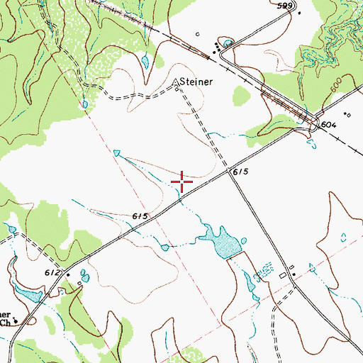 Topographic Map of Steele Creek Acres Volunteer Fire Department, TX