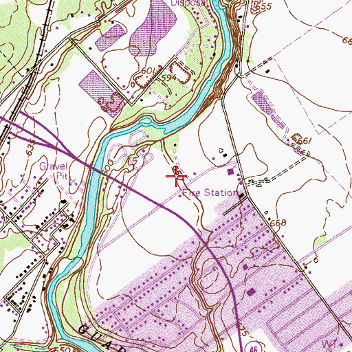 Topographic Map of New Braunfels Fire Department Station 3, TX