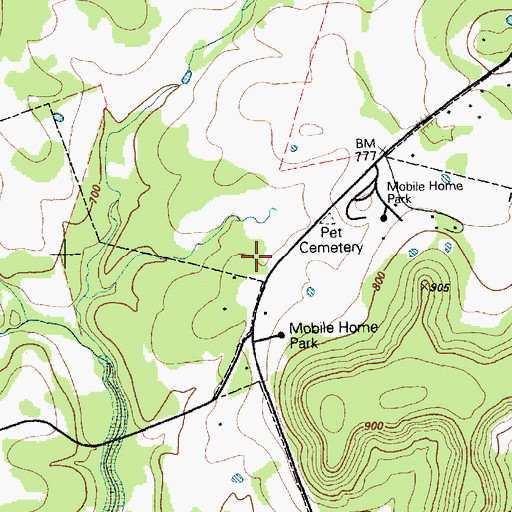 Topographic Map of Harker Heights Volunteer Fire Department Station 2, TX