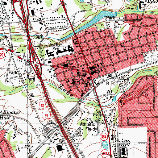 Topographic Map of Round Rock Fire Department Station 2, TX