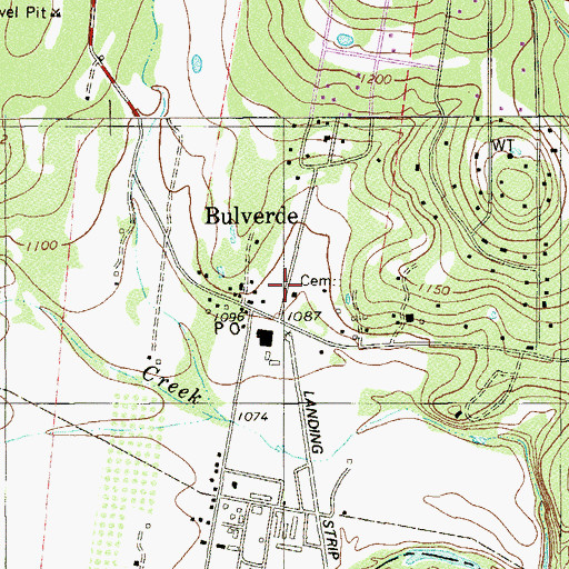 Topographic Map of Bulverde Fire Department Station 1 Headquarters, TX