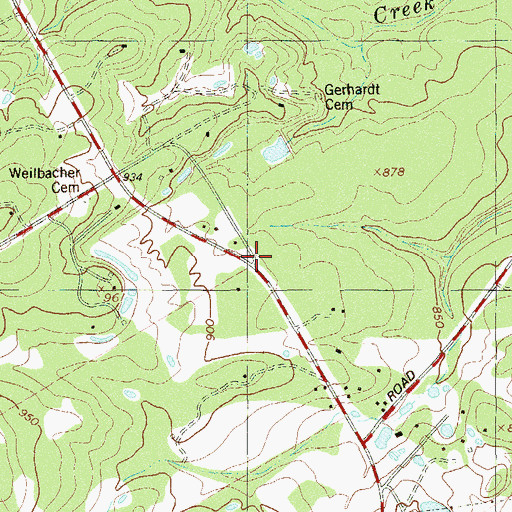 Topographic Map of Bracken Volunteer Fire Department Station 1 Central, TX