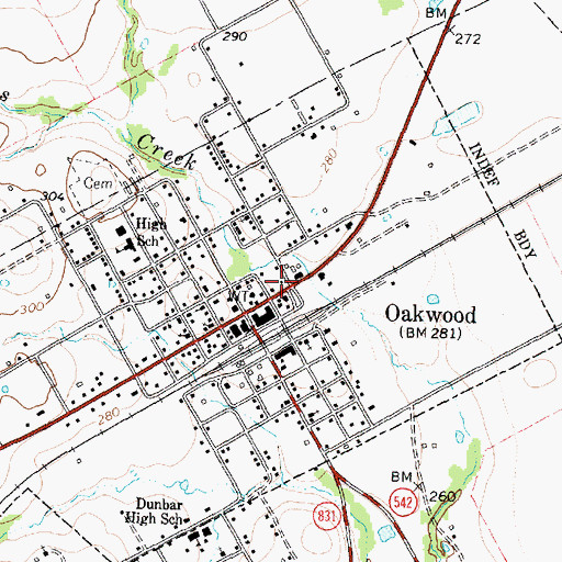 Topographic Map of East Leon County Fire Department, TX