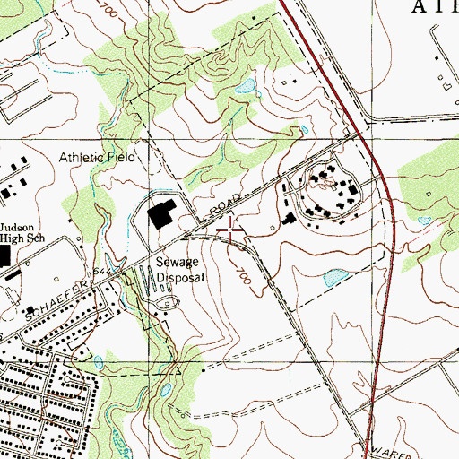 Topographic Map of Converse Fire Department Station 2, TX