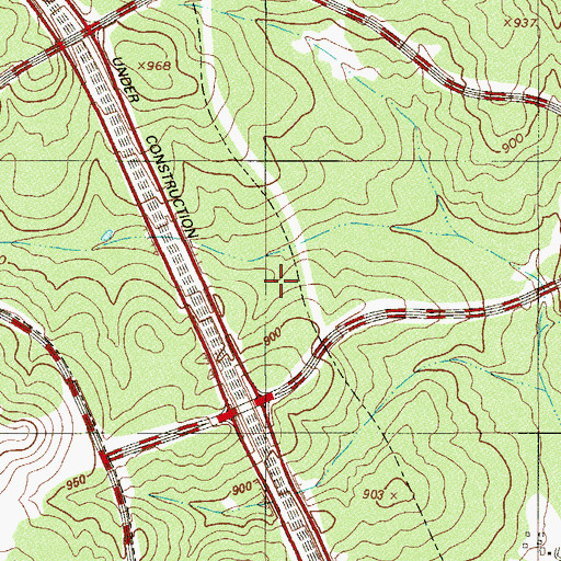 Topographic Map of San Antonio Fire Department Station 45, TX