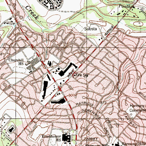 Topographic Map of San Antonio Fire Department Station 31, TX