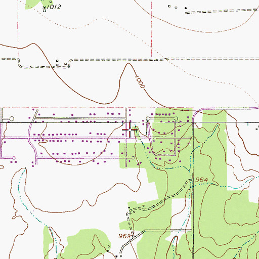 Topographic Map of Geronimo Village Volunteer Fire Department Station 2, TX