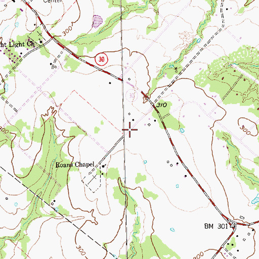 Topographic Map of Brazos County Precinct 3 Volunteer Fire Department Station 3, TX