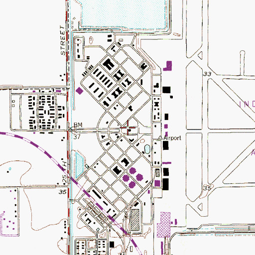 Topographic Map of Harlingen Fire Department Station 5, TX