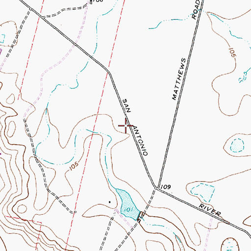 Topographic Map of Raisin Volunteer Fire Department Station 3, TX