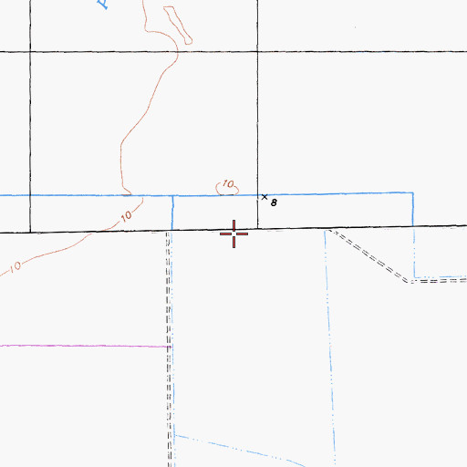Topographic Map of Yolo By-Pass, CA