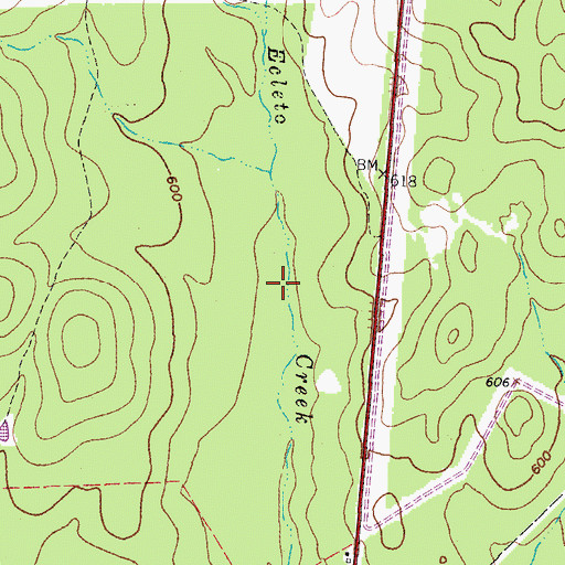 Topographic Map of County Line Fire Department, TX