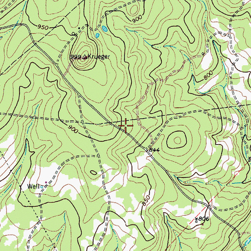 Topographic Map of South Hays Fire Department Station 13, TX