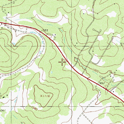 Topographic Map of South Hays Fire Department Station 12, TX