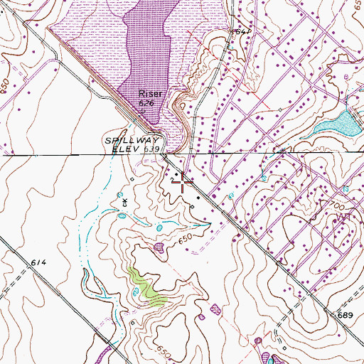 Topographic Map of Kyle Volunteer Fire Department Station 3, TX