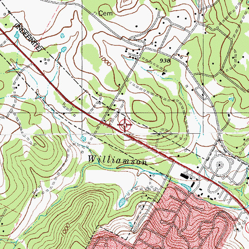 Topographic Map of Austin Fire Department Station 37, TX