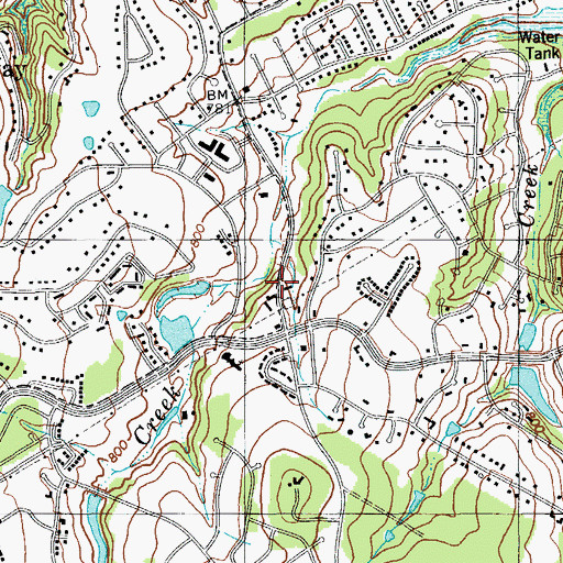 Topographic Map of Travis County Emergency Services District 6 Station 2 Lakeway, TX