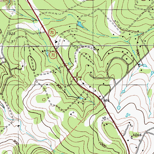 Topographic Map of Travis County Emergency Services District 8 Station 2 Pedernales, TX