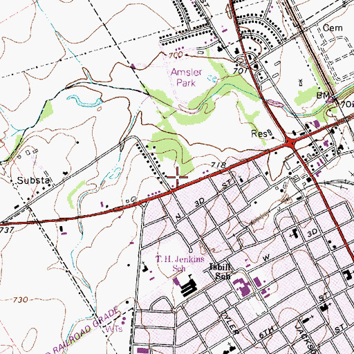 Topographic Map of Texas Forest Service - McGregor Office, TX