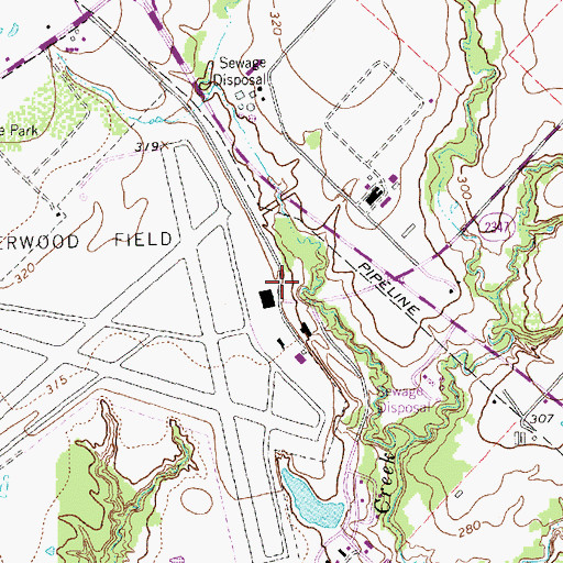 Topographic Map of College Station Fire Department Ambulance Station 4, TX