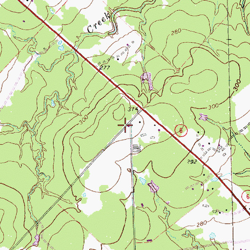 Topographic Map of South Brazos County Fire Department Station 3, TX
