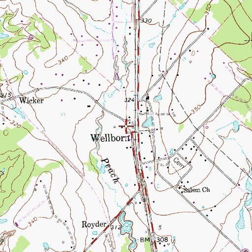 Topographic Map of South Brazos County Fire Department Station 1, TX