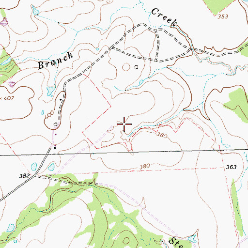 Topographic Map of West Lake Limestone Volunteer Fire Department, TX