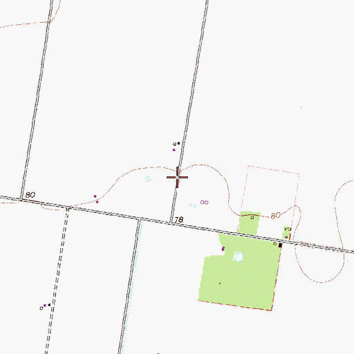 Topographic Map of Annaville Volunteer Fire Department Station 3, TX