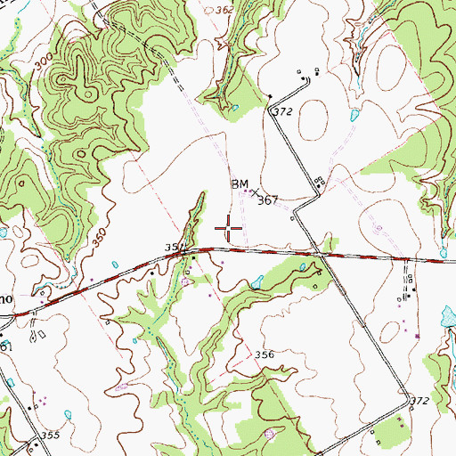 Topographic Map of Southern Oaks Volunteer Fire Department, TX