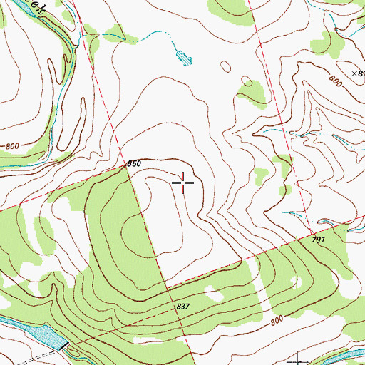 Topographic Map of Georgetown Fire Department Station 3, TX