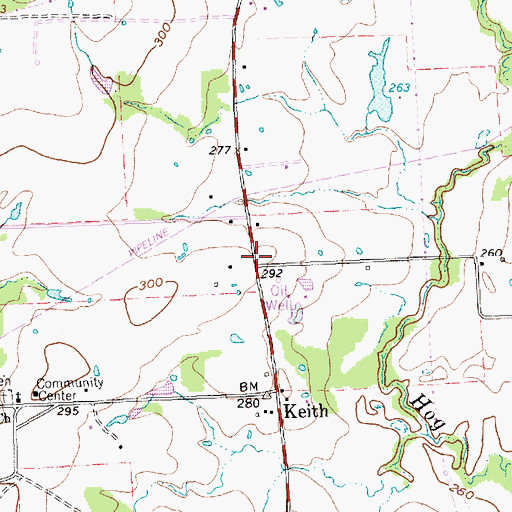 Topographic Map of Iola Volunteer Fire Department Station 2, TX