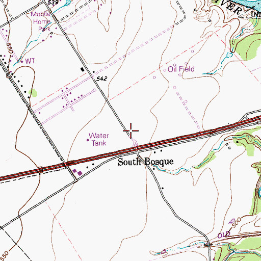 Topographic Map of Waco Fire Department Station 14, TX
