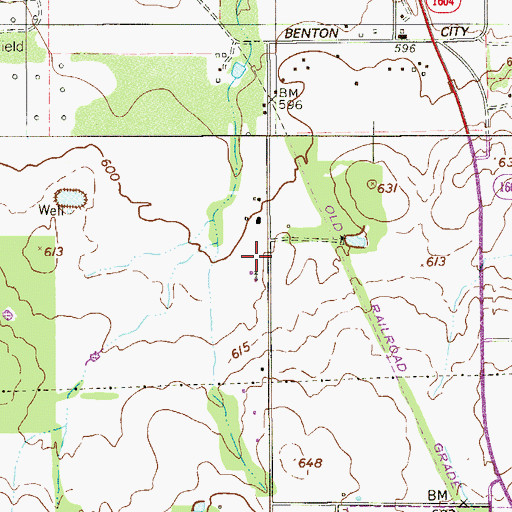 Topographic Map of Jarret Fire and Rescue, TX