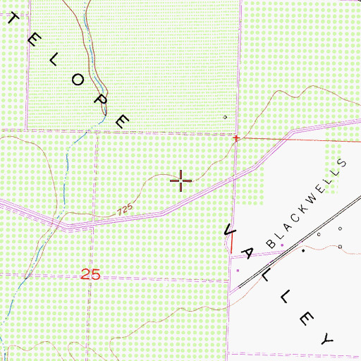 Topographic Map of Antelope Valley, CA