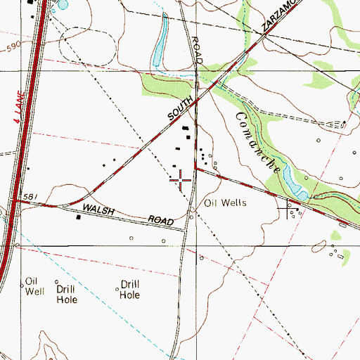Topographic Map of San Antonio Fire Department Station 50, TX