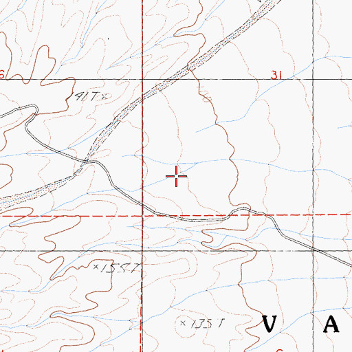 Topographic Map of Anvil Spring Canyon, CA