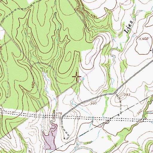 Topographic Map of East Lake Limestone Volunteer Fire Department, TX