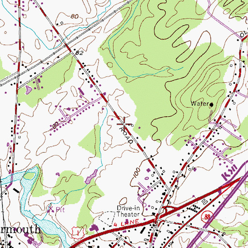 Topographic Map of Yarmouth Fire and Rescue, ME