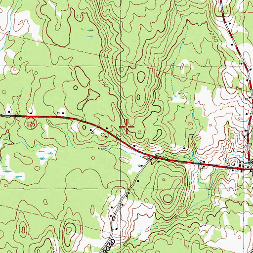 Topographic Map of Bowdoin Fire and Rescue Department, ME