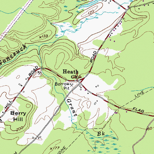Topographic Map of Saco Fire Department North Saco Station, ME