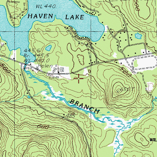 Topographic Map of Newfield Fire Department Rescue Squad, ME