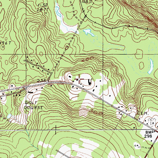 Topographic Map of Holden Fire Rescue Department, ME