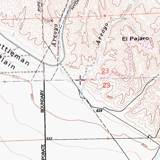 Topographic Map of Arroyo Chico, CA