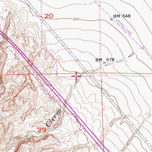 Topographic Map of Arroyo Ciervo, CA