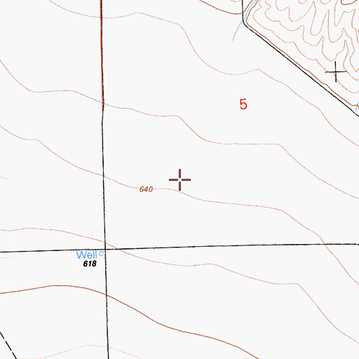 Topographic Map of Arroyo Delgado, CA